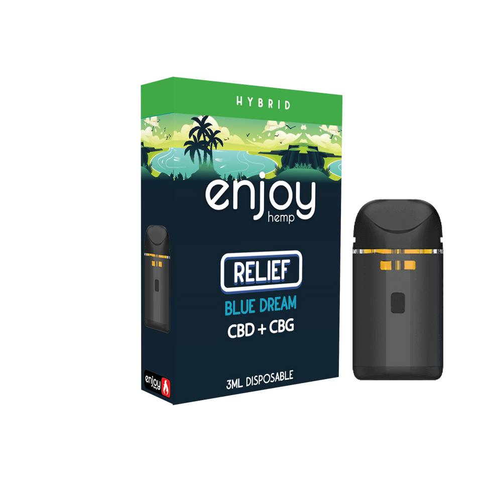3ml disposable vape Enjoy CBD Blend Flavours:Cuba Tobacco Lost Angel Vape - lightning